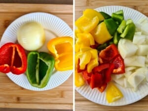 rough chop vegetables