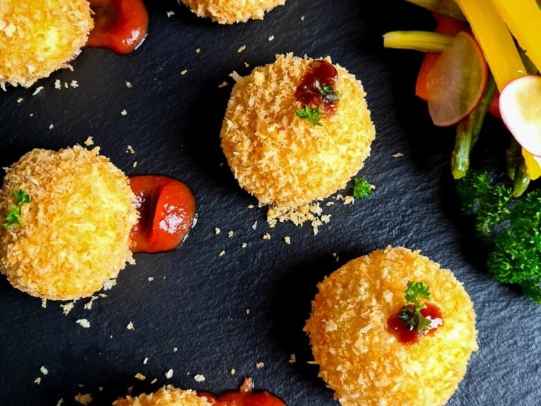 Potato Croquettes with Bacon and Mozzarella