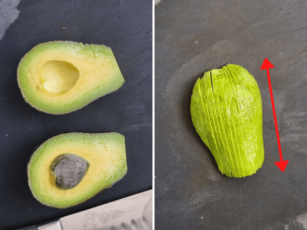 slice the avocado