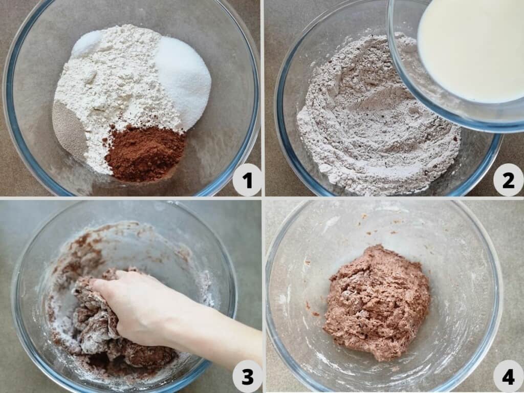 mix the flour