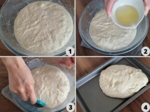 remove the dough out from the mixing bowl