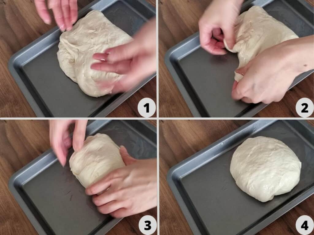 fold the dough